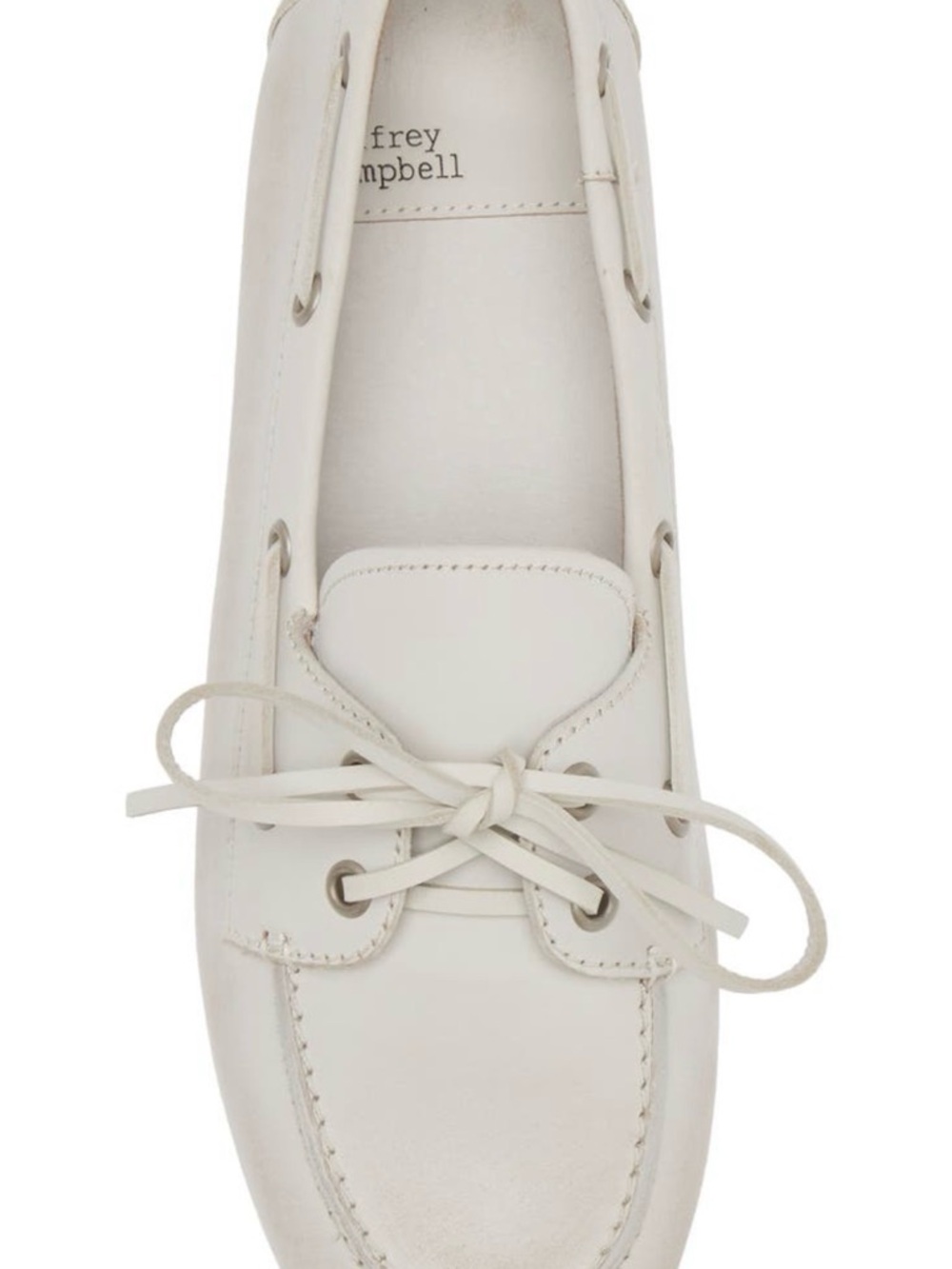 Jeffrey Campbell Neutral Lace-Up Moccasin Boat Shoes